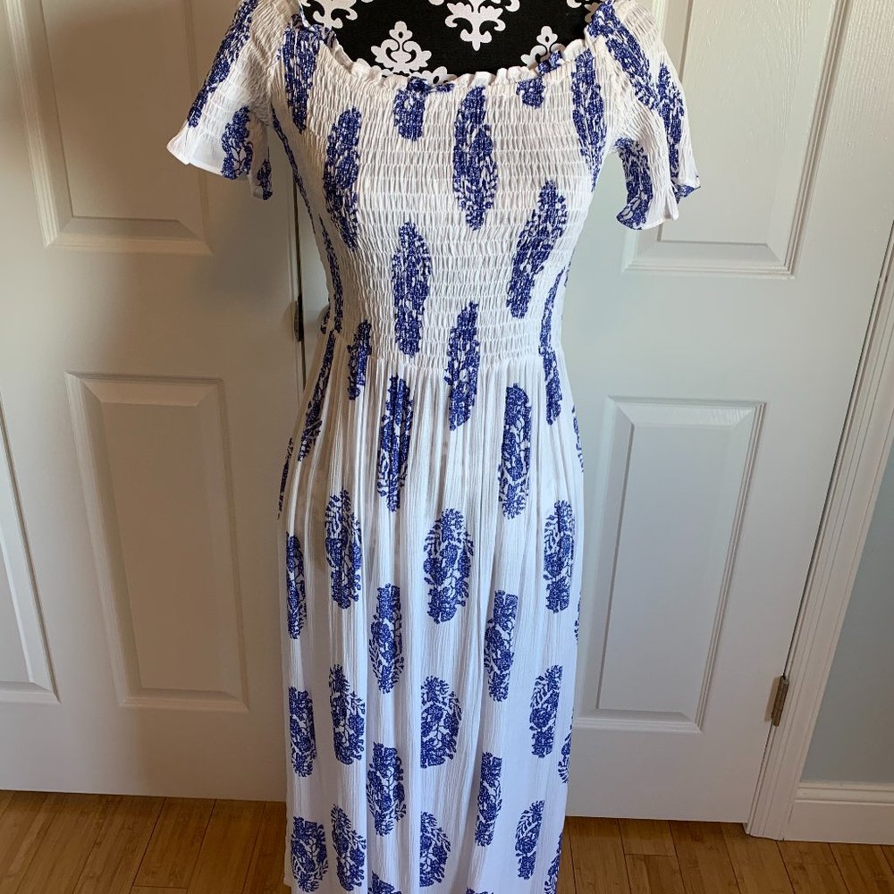 NWT - Blue and White Summer/ Vacation Dress